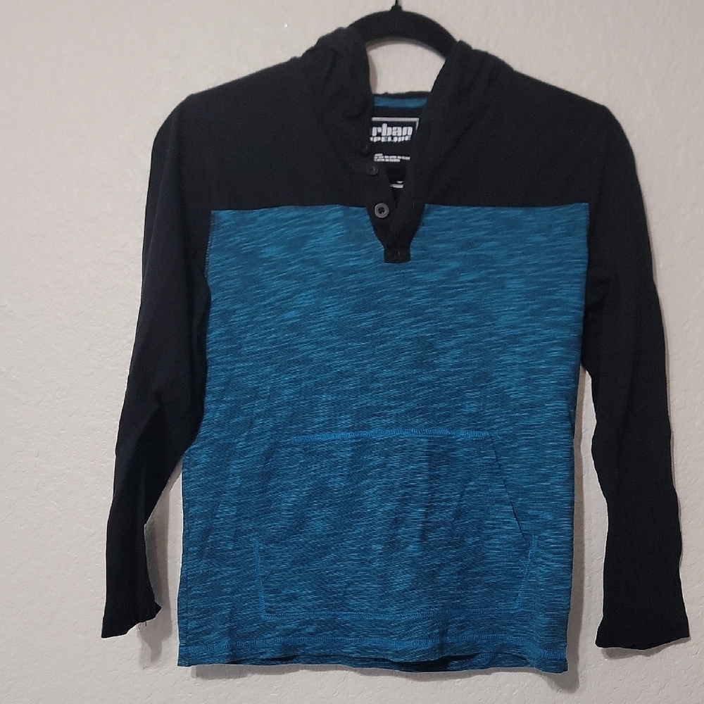 Urban Pipeline Black and Blue Kids Hoodie